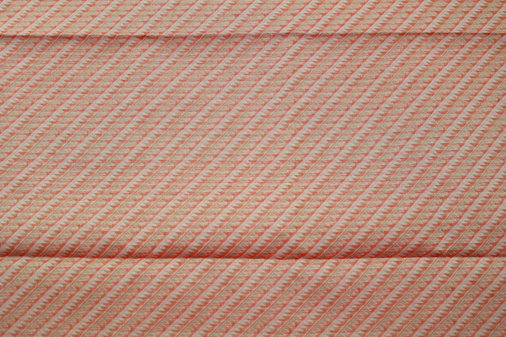 KS96 - Rust red handwoven cotton saree