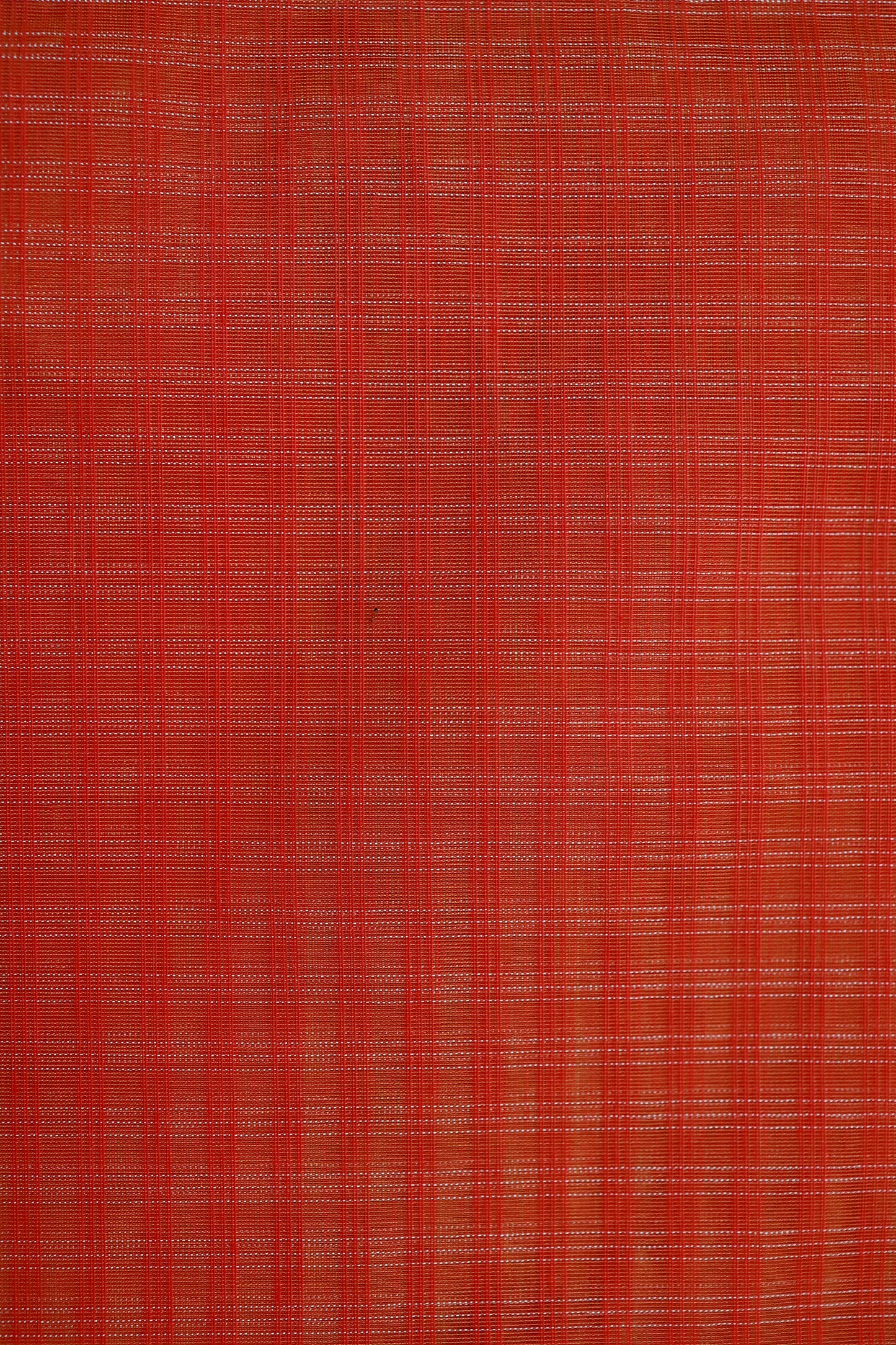 KS96 - Rust red handwoven cotton saree