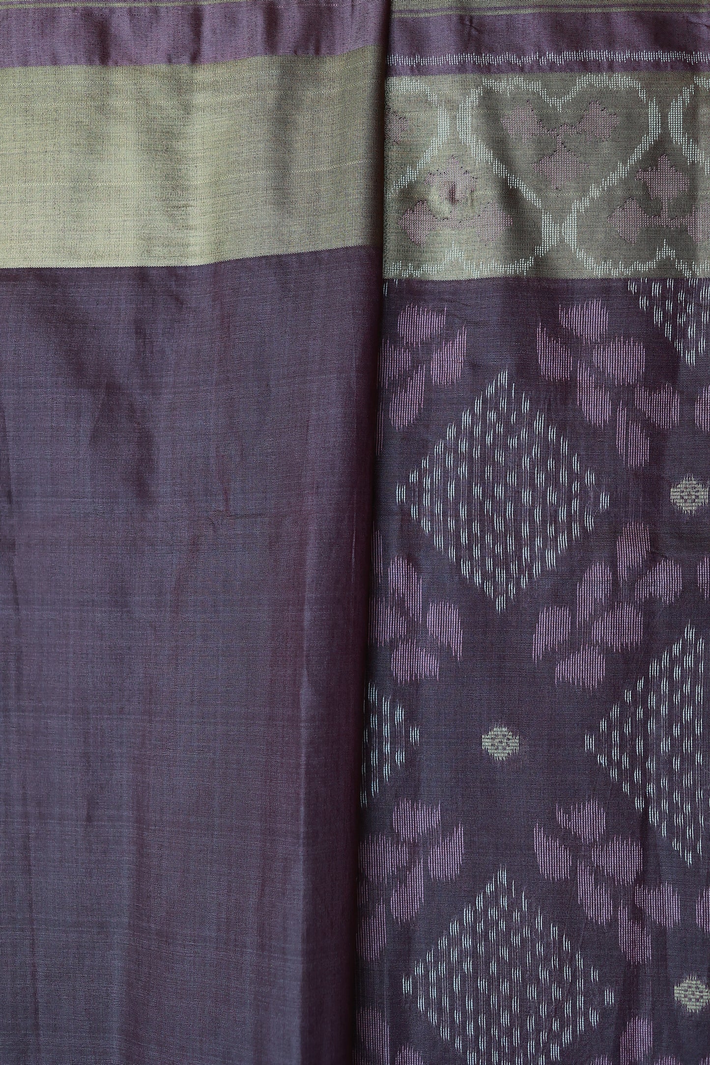 KS84 - Deep purple Semi Tussar Sarees
