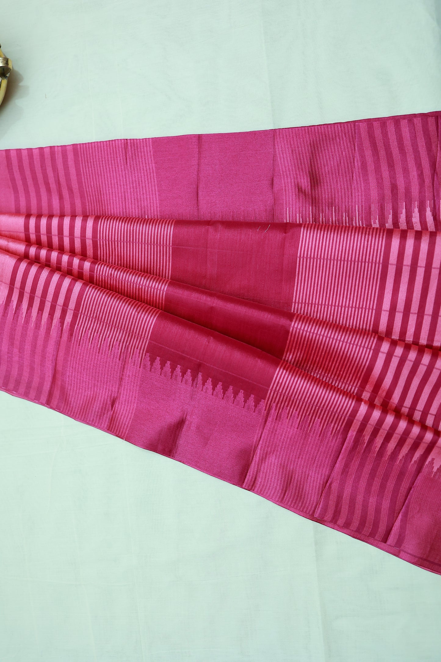 KS88 - Magenta Pink Cotton blend Saree