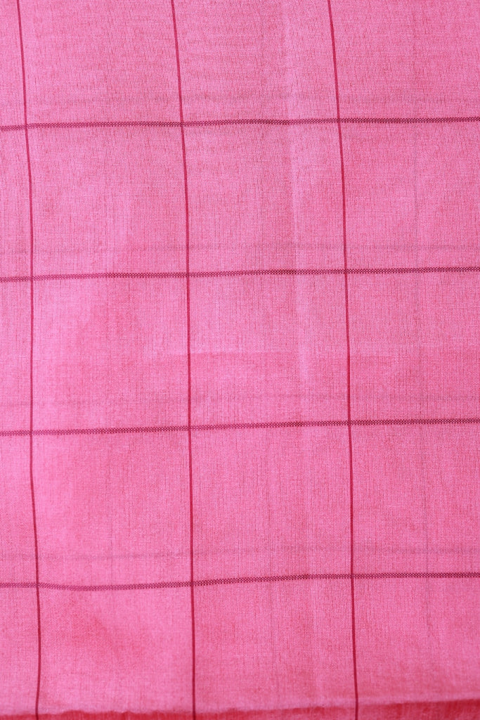 KS88 - Magenta Pink Cotton blend Saree
