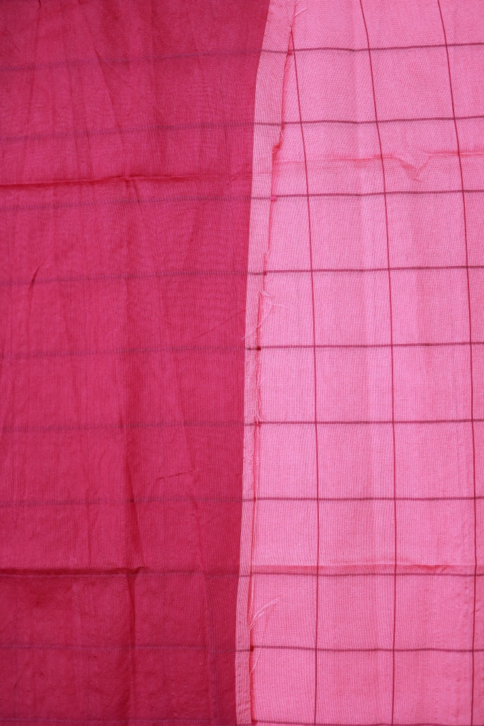 KS88 - Magenta Pink Cotton blend Saree