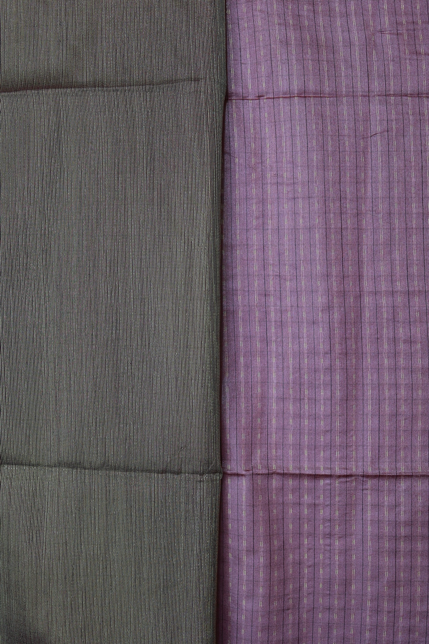 KS83 - Deep violet and muted gold saree