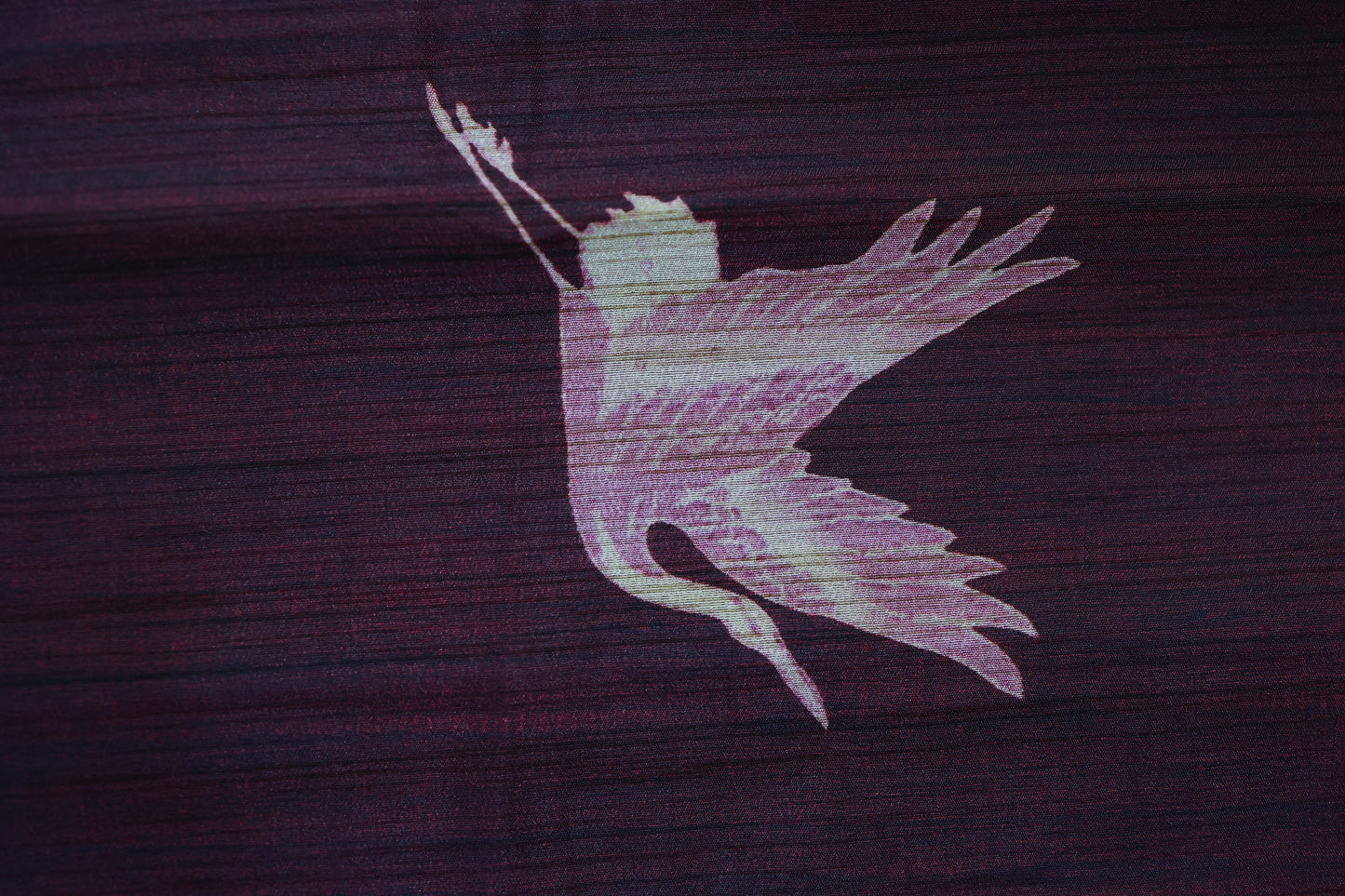 KS98 - Deep purple handwoven linen silk cotton blended saree