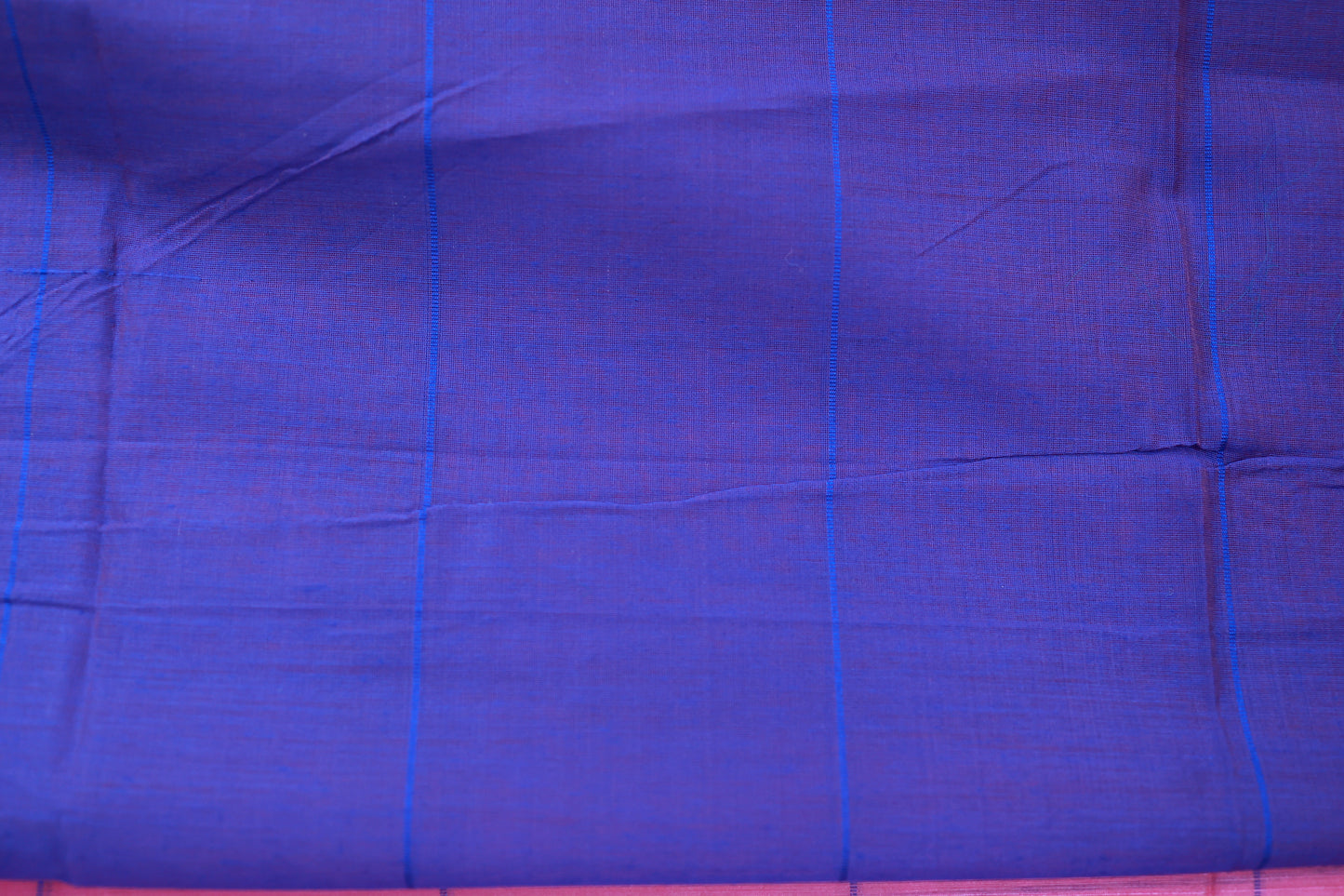 KS52 - Pink and royal blue silk blended cotton