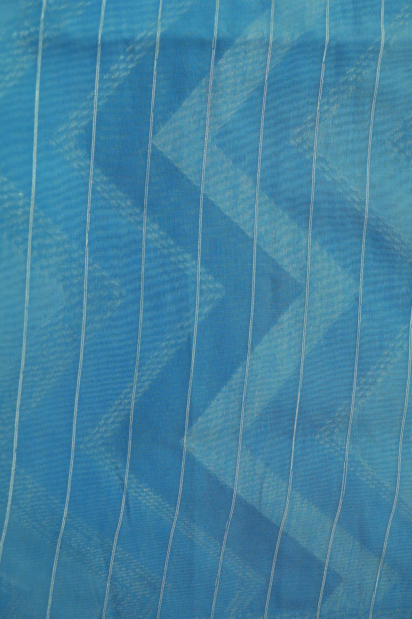 KS47 - Ice blue silk blended saree