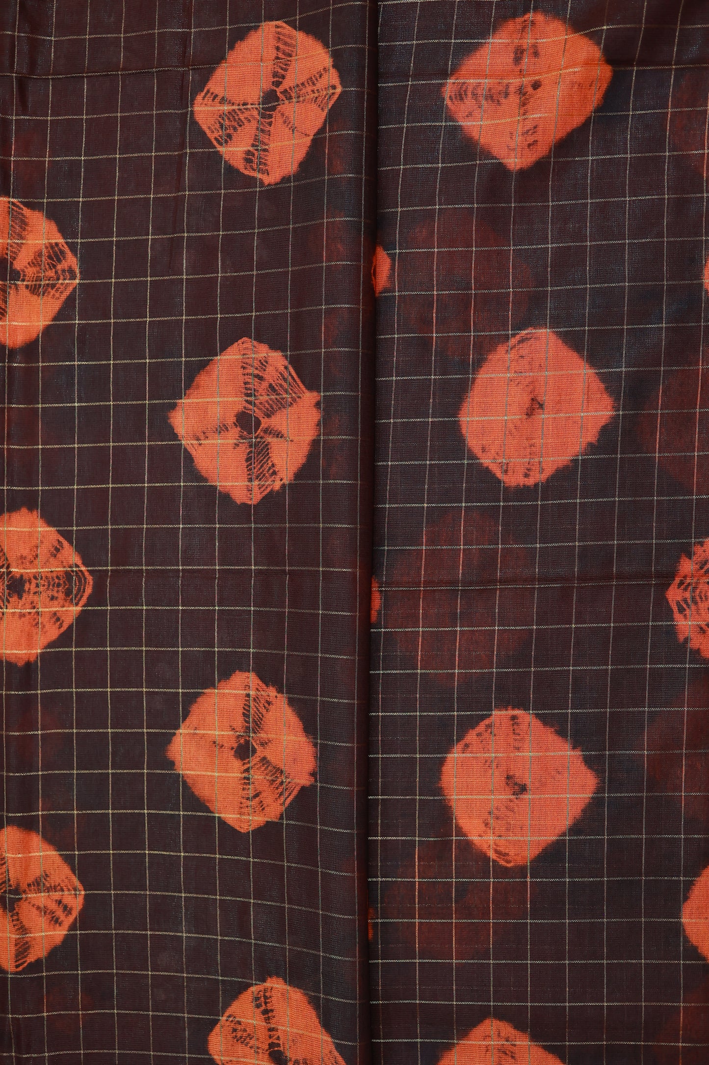KS29 - Elegant Handwoven dark brown Linen Saree