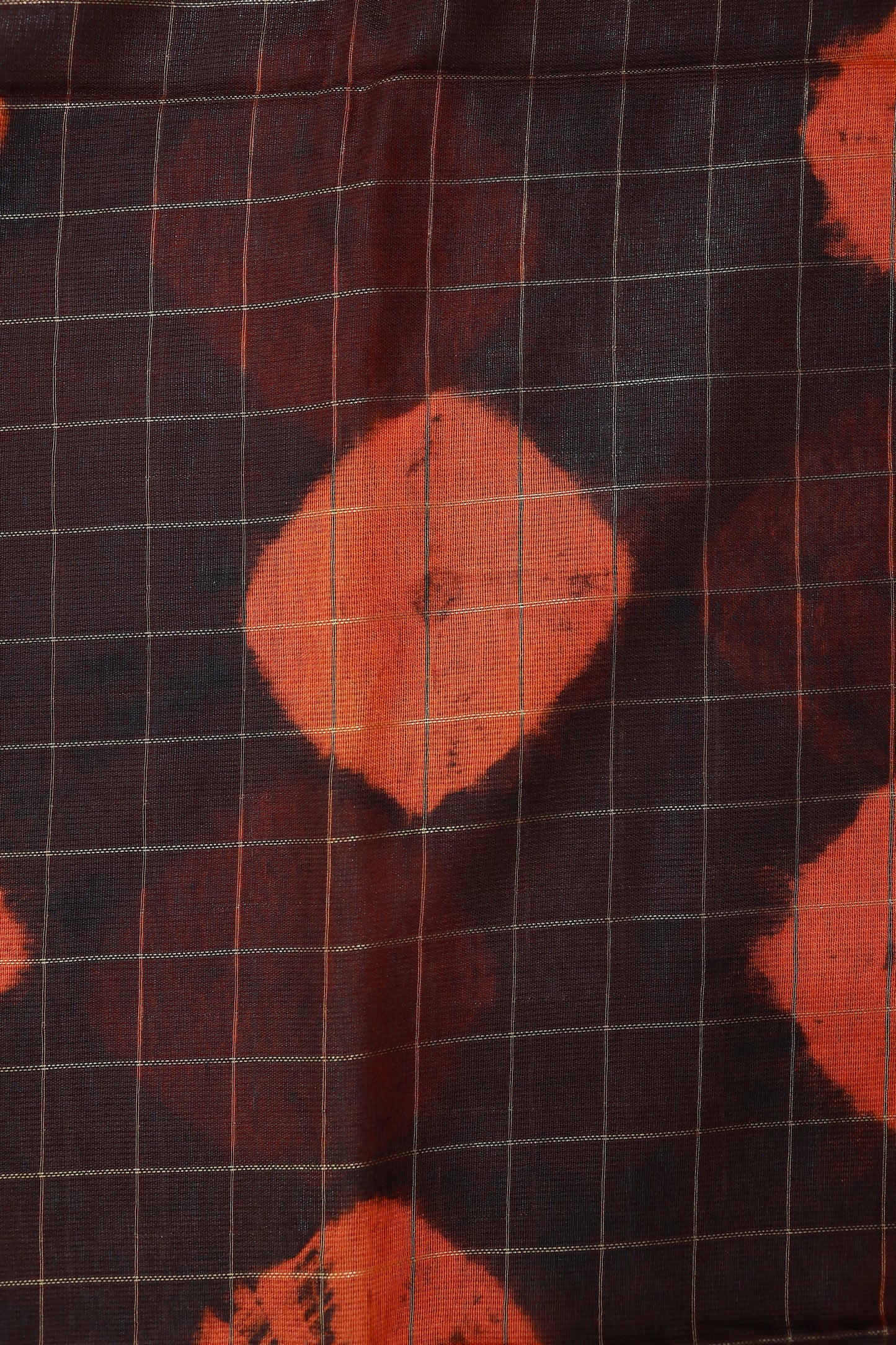 KS29 - Elegant Handwoven dark brown Linen Saree