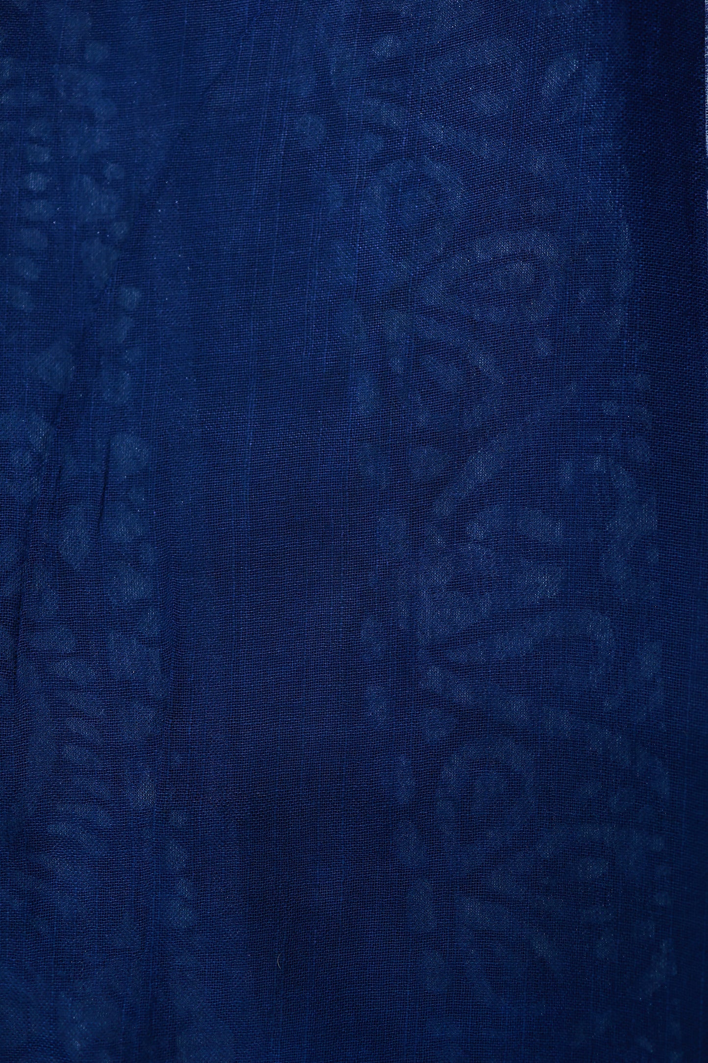 KS24 - Indigo Whisper Shibori & Block Print Cotton Saree