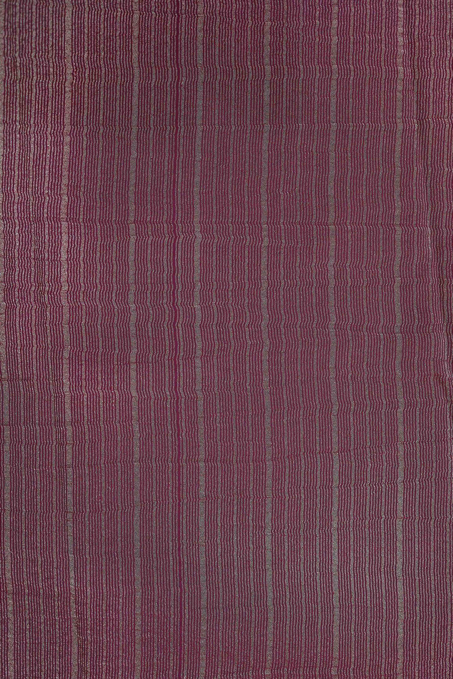 KS100 Magenta Banarasi Saree with Silver Zari Border