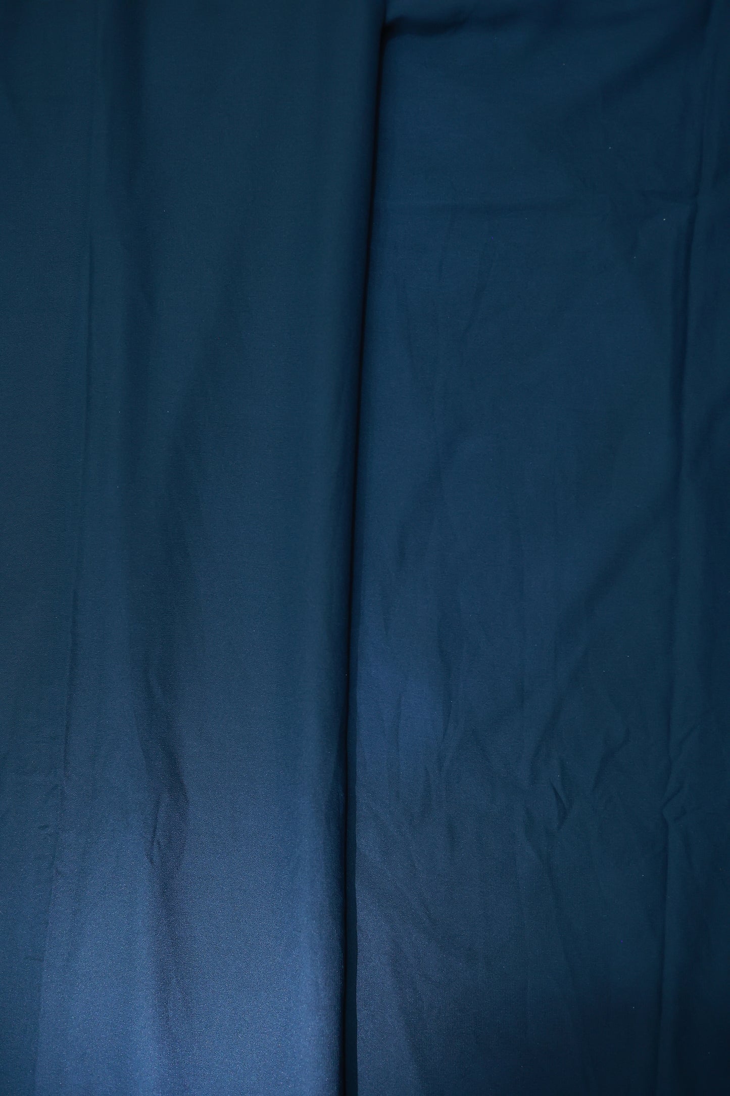 KS103 - Midnight Blue Semi-Crepe Zari Saree