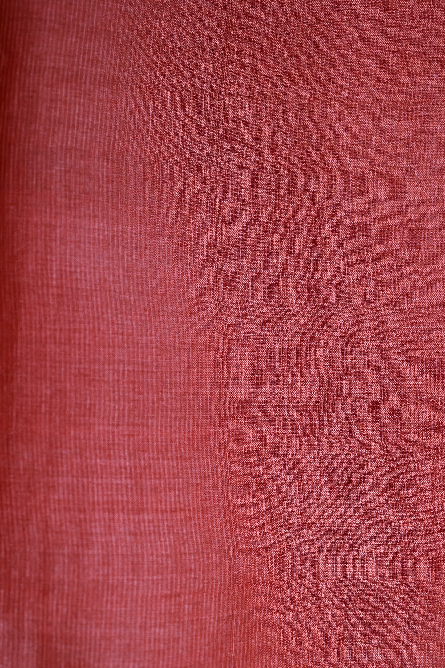 KS108 - Rustic red Tussar Saree with mild threadwork