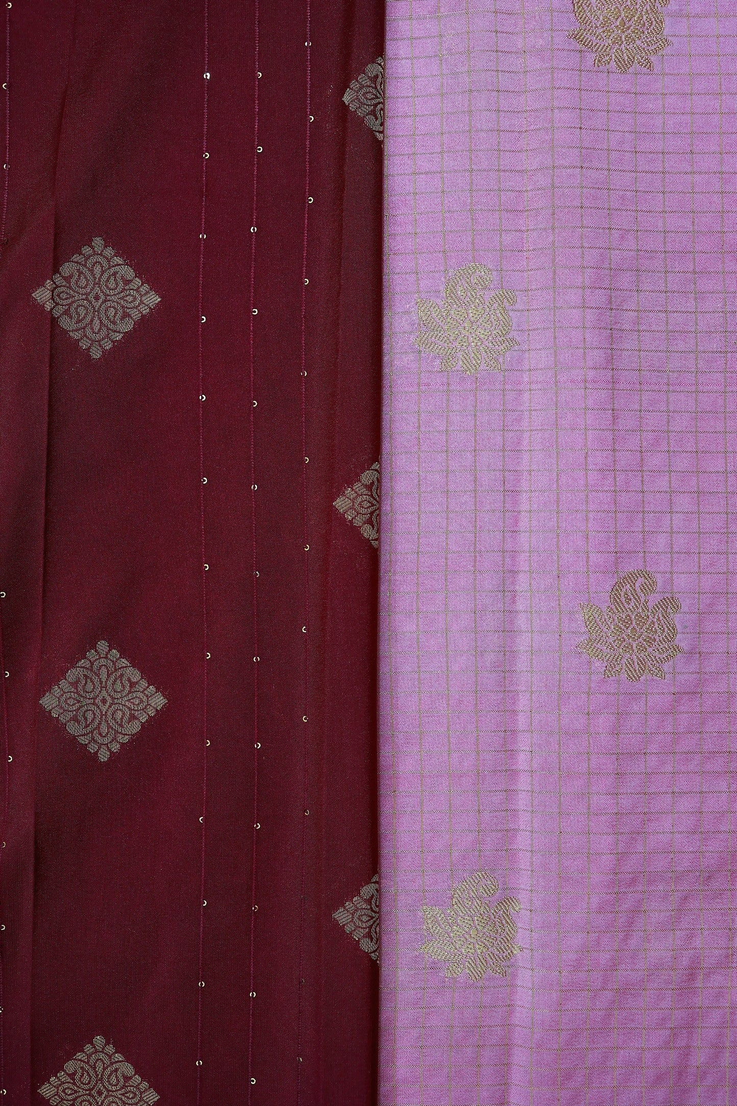 KS105 - Rose Wine Mysore Silk Saree