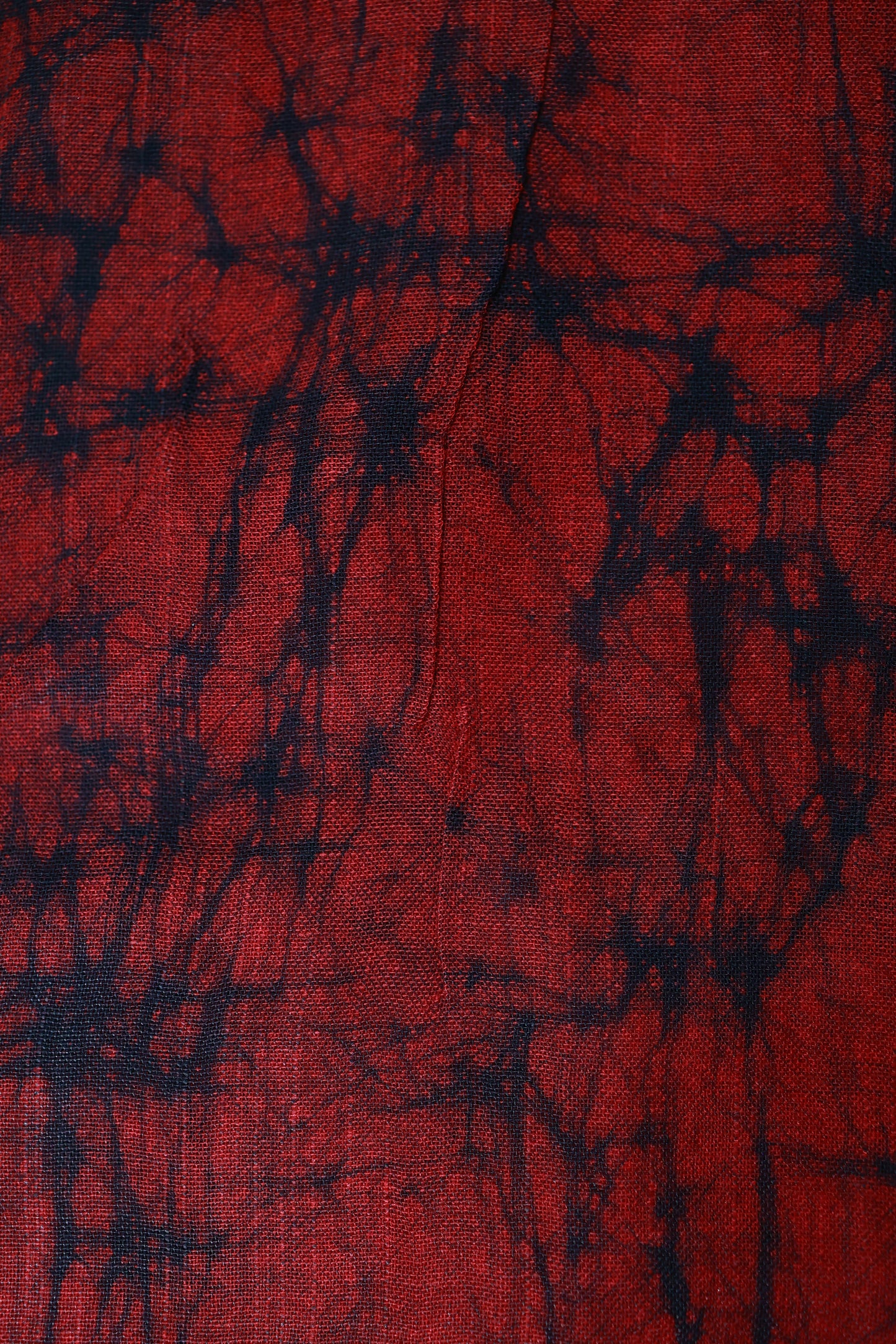 KS104 - Crimson Eclipse Shibori Cotton Saree