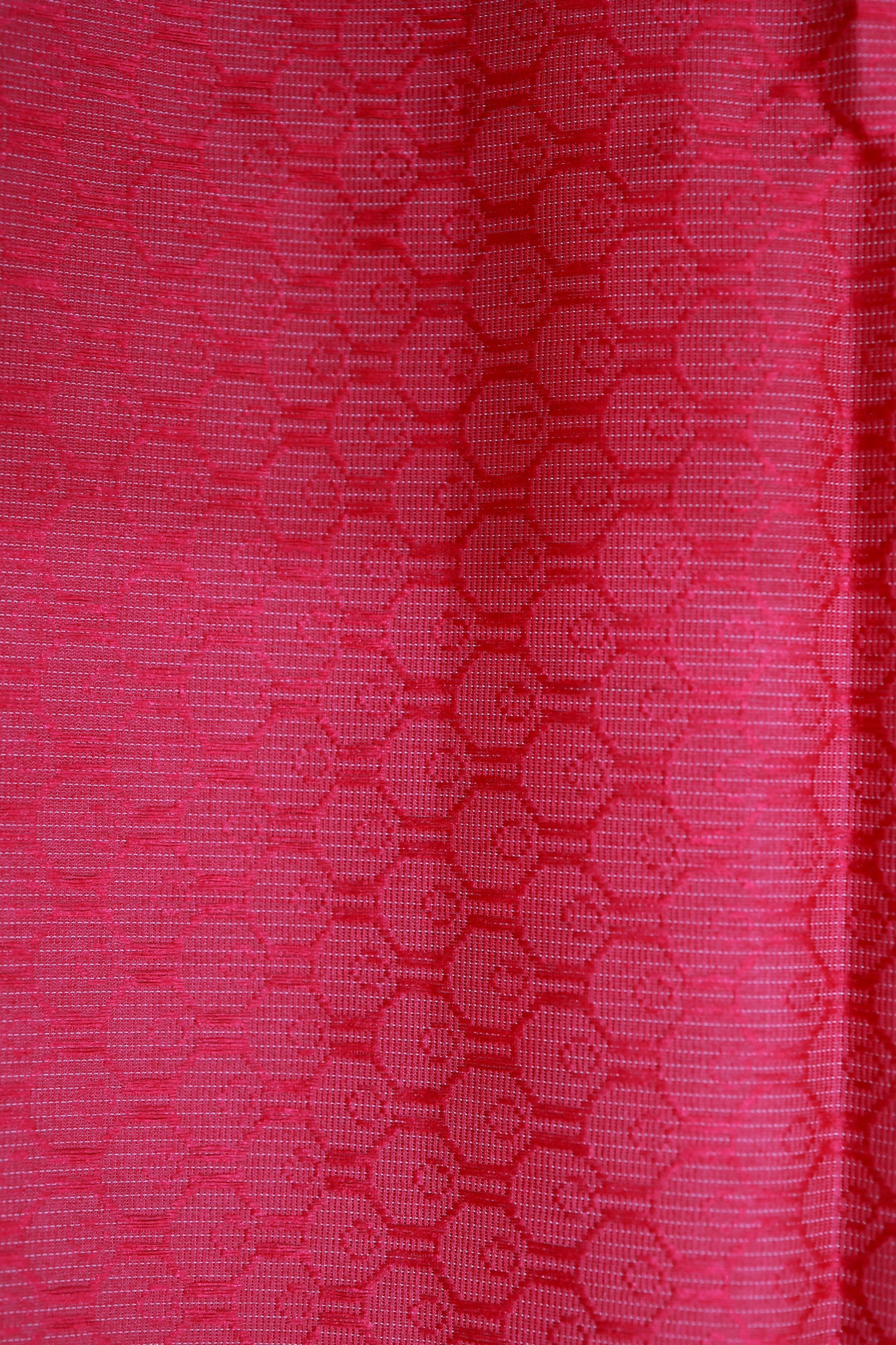 KS18 - Vibrant pink and soft beige cotton saree