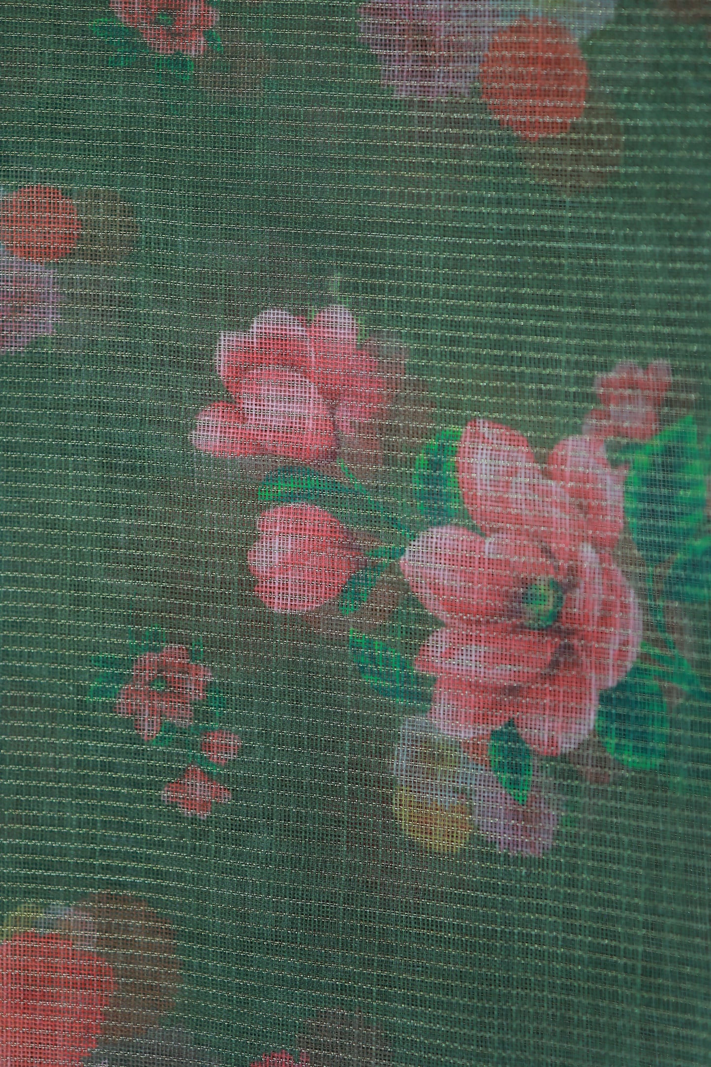 KS12 -Elegant Handwoven Linen Saree