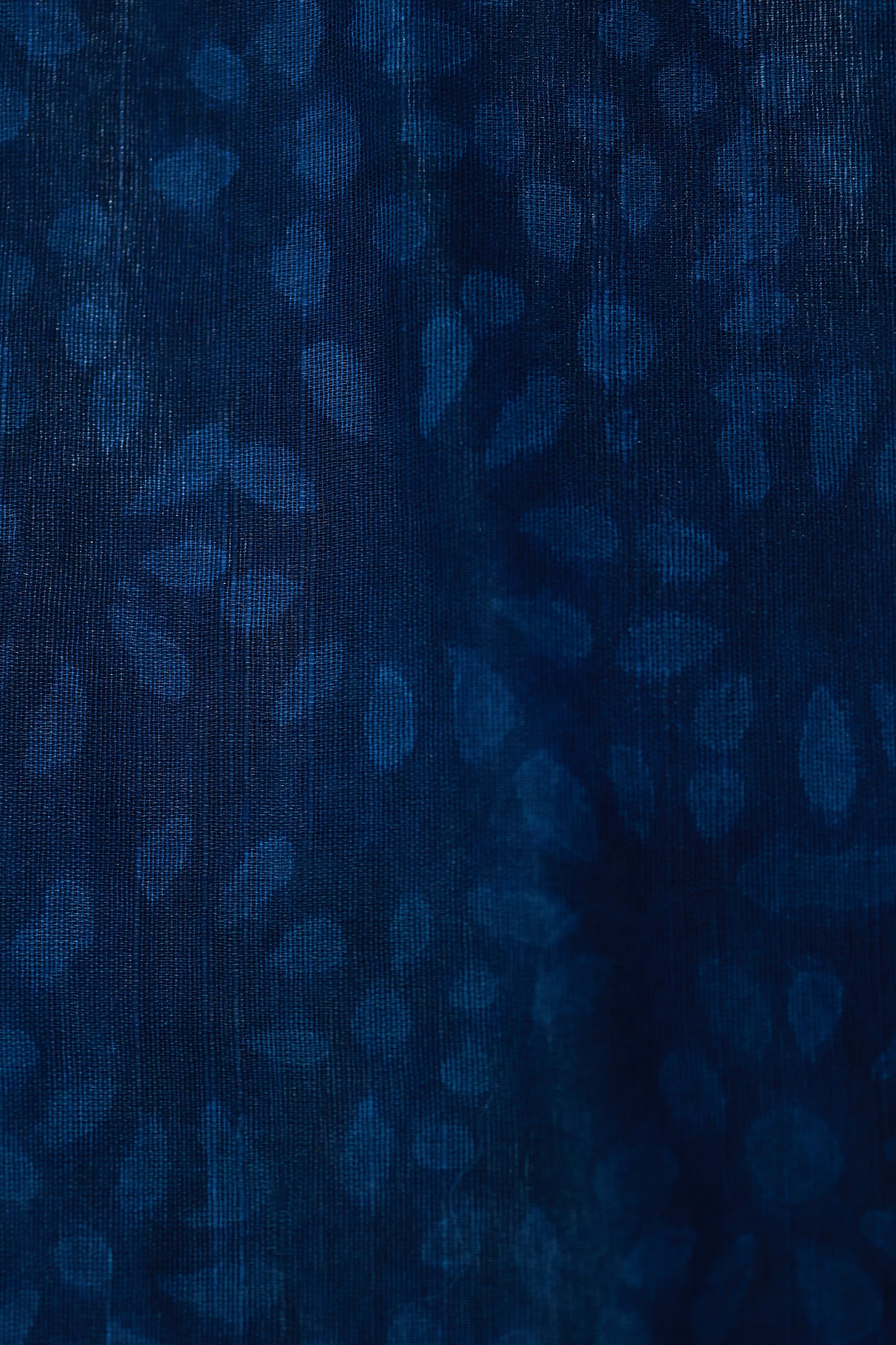 KS16 - Indigo Handcrafted Dabu Print Cotton Saree