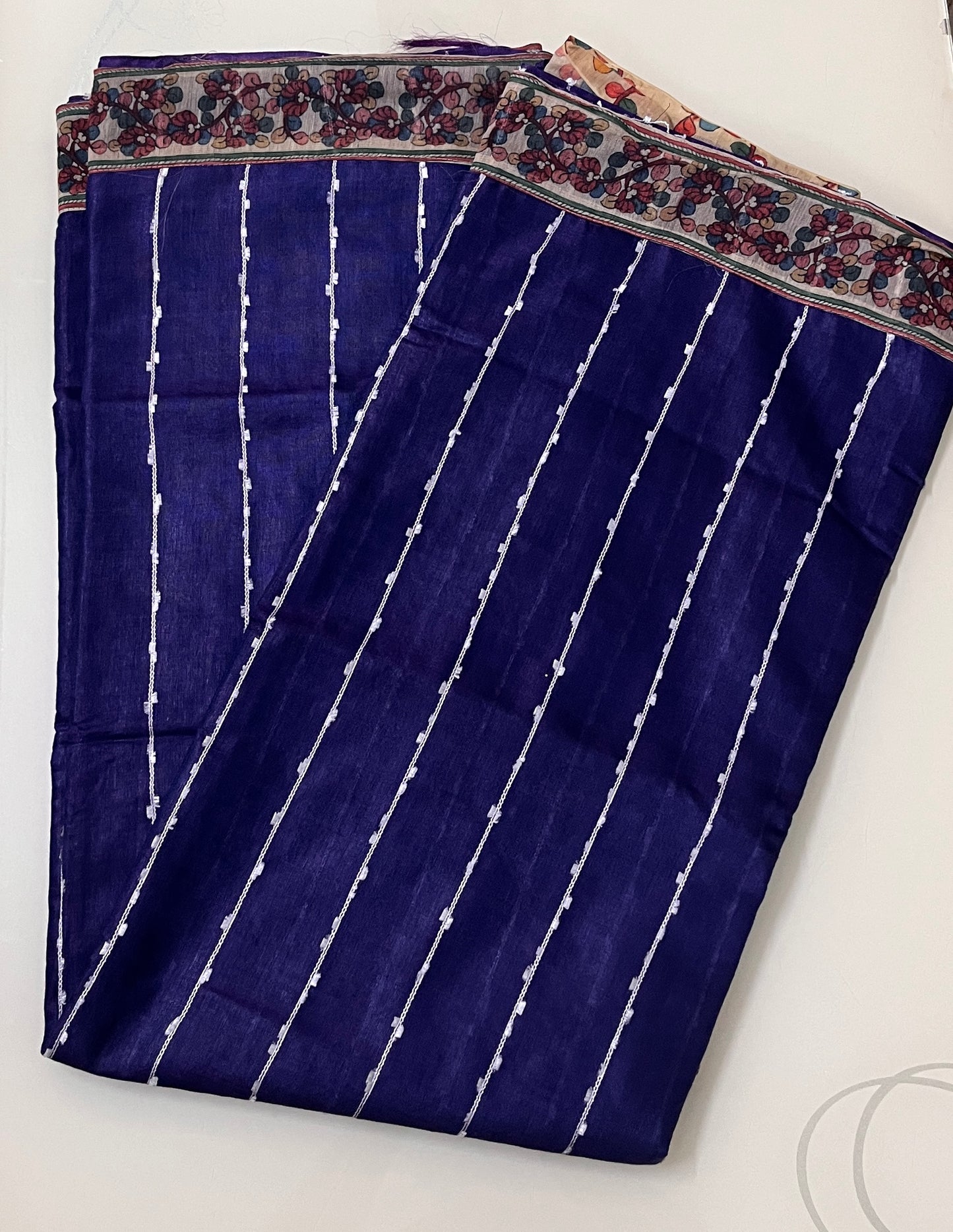 CAS194 - Royal blue art silk saree