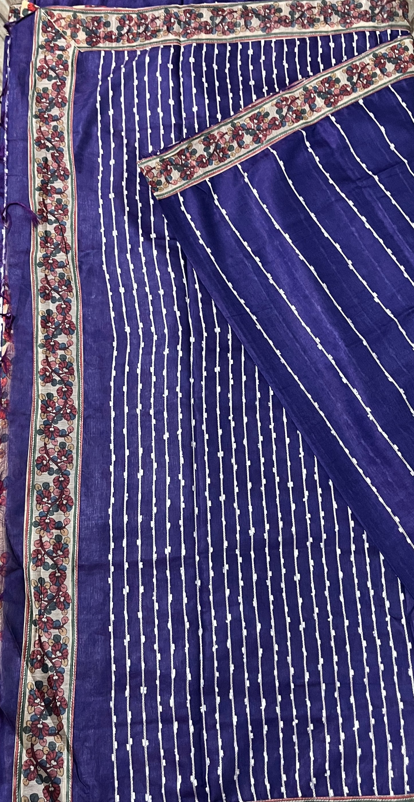 CAS194 - Royal blue art silk saree
