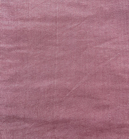 Ks 225 - Elegant Rose Pink Textured Saree with Subtle Motifs