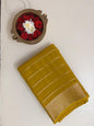 Ks 199 - Mustard Yellow Zari Border Saree
