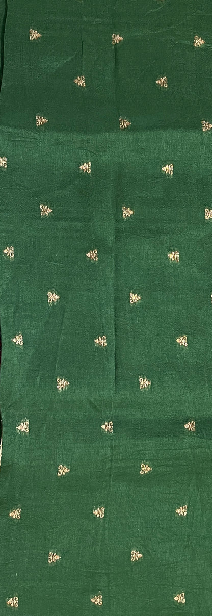 Ks 210 - Regal Emerald Green Zari Woven Saree