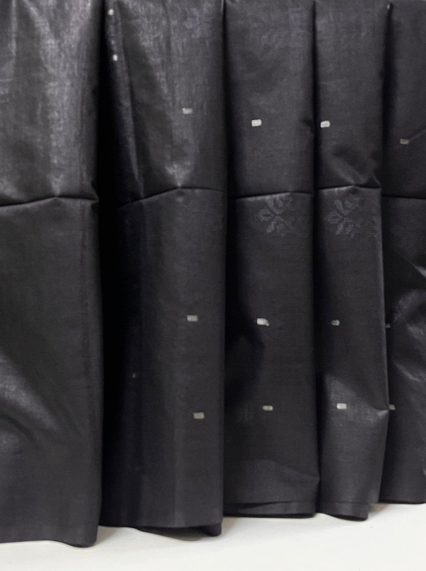 Ks 242 - Elegant Black Woven Butta Saree