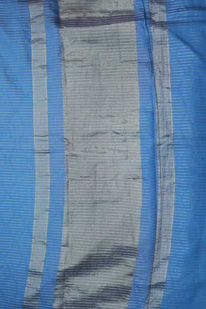 KS90 - Dual tone cool blue and silver raw silk