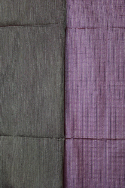 KS83 - Deep violet and muted gold saree