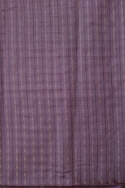 KS83 - Deep violet and muted gold saree