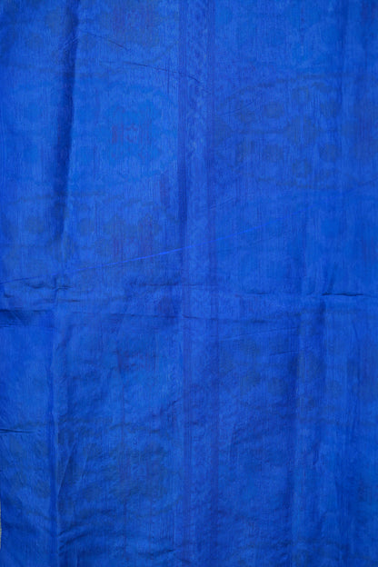 KS87 -A rich  teal or turquoise blue base Pochampally Ikat sarees