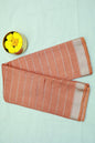 KS97 - Soft silk textured rust brown saree