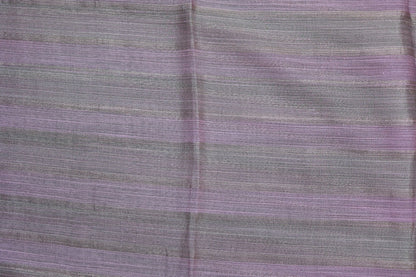 KS92 - Baby pink with silver border raw silk