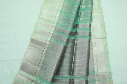 KS91 - Pastel mint green raw silk