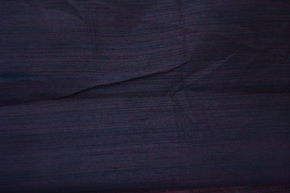KS98 - Deep purple handwoven linen silk cotton blended saree