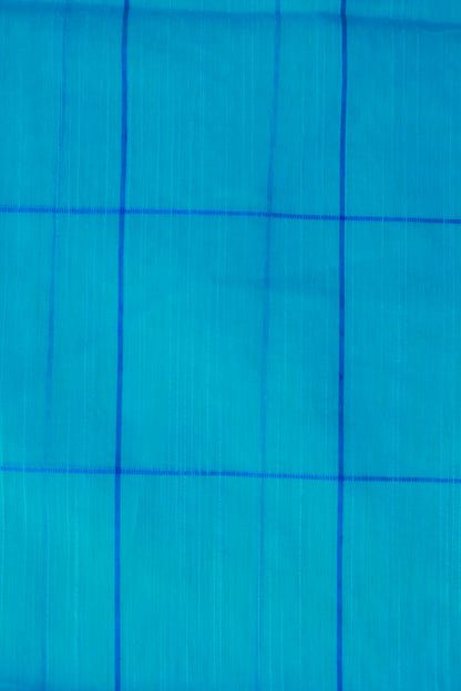 KS51 - Cobalt and Royal blue silk blended cotton