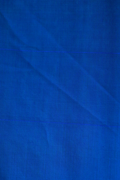 KS51 - Cobalt and Royal blue silk blended cotton