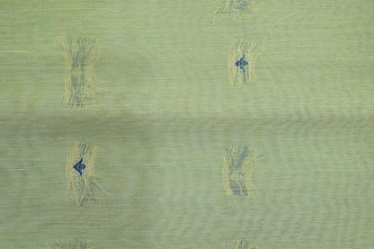 KS27 - Pastel blue and yellow silk cotton saree