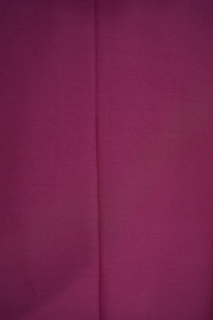 KS100  Magenta Banarasi Saree with Silver Zari Border