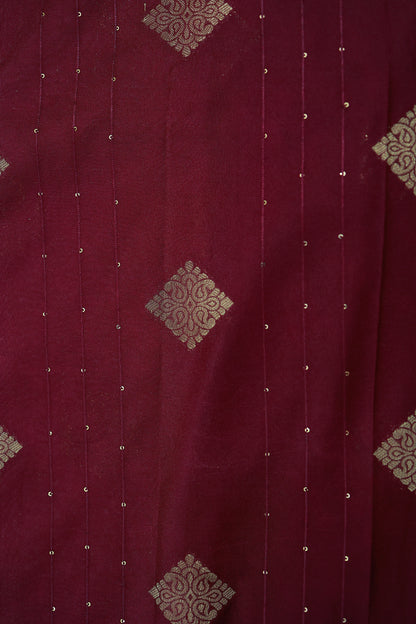 KS105 - Rose Wine Mysore Silk Saree