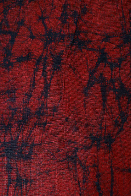 KS104 - Crimson Eclipse Shibori Cotton Saree