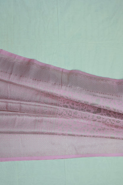 KS21 - Soft Pink Banarasi Silk Saree