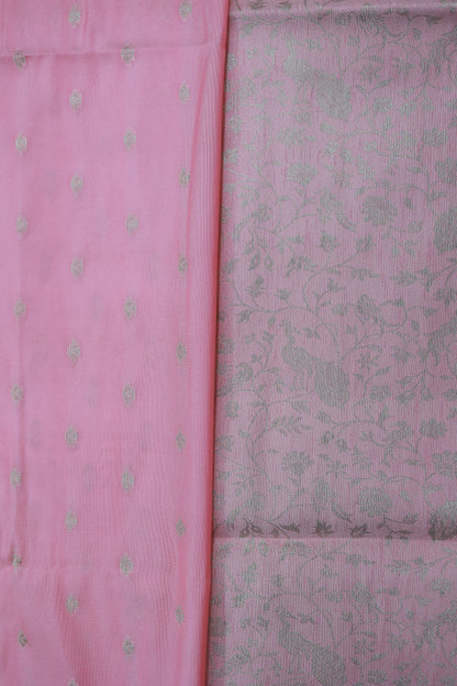 KS21 - Soft Pink Banarasi Silk Saree