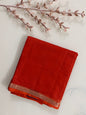KS336 - Rust orange pure kota silk saree