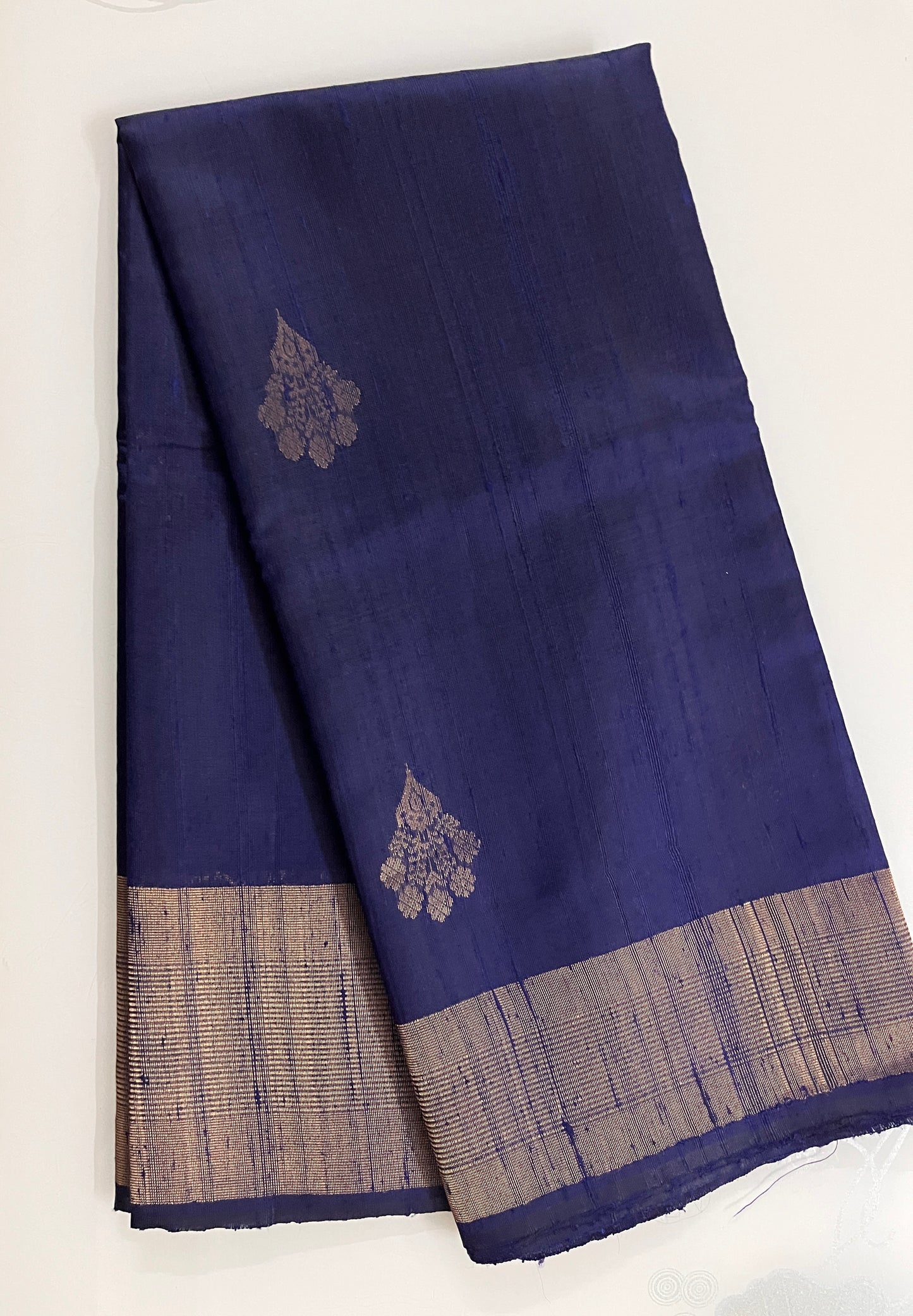 KS219 - Navy Blue silk saree