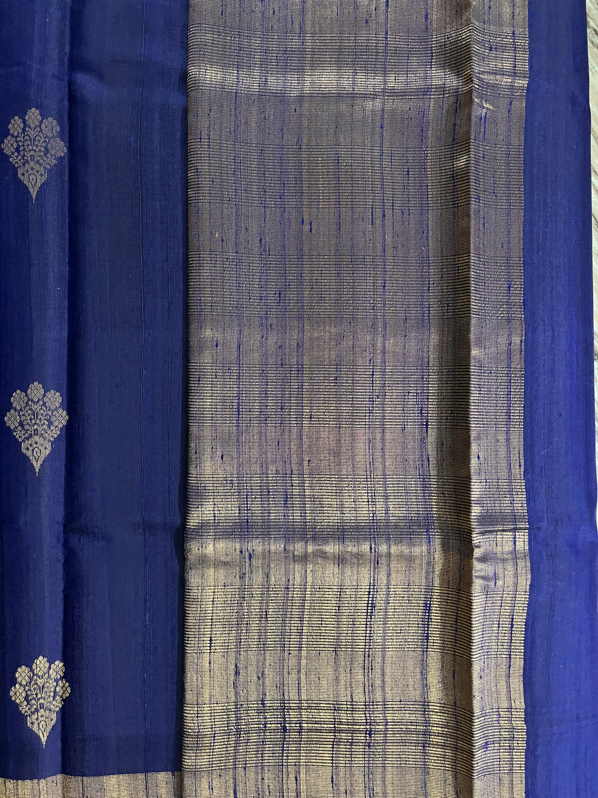KS219 - Navy Blue silk saree