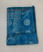 CAS185 - Deep turquoise blue Bandhani Saree