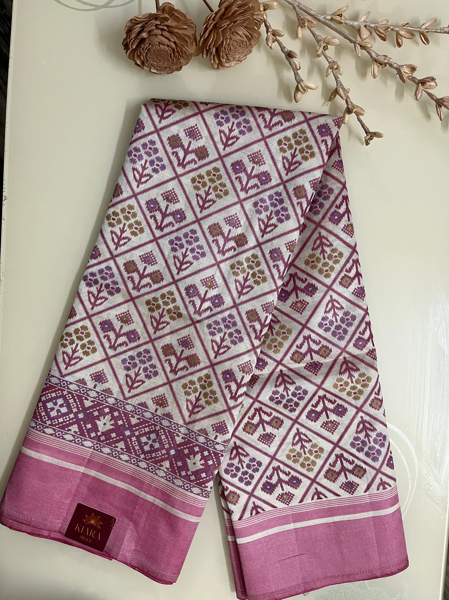 KS 170 - Soft Pink casual designed saree