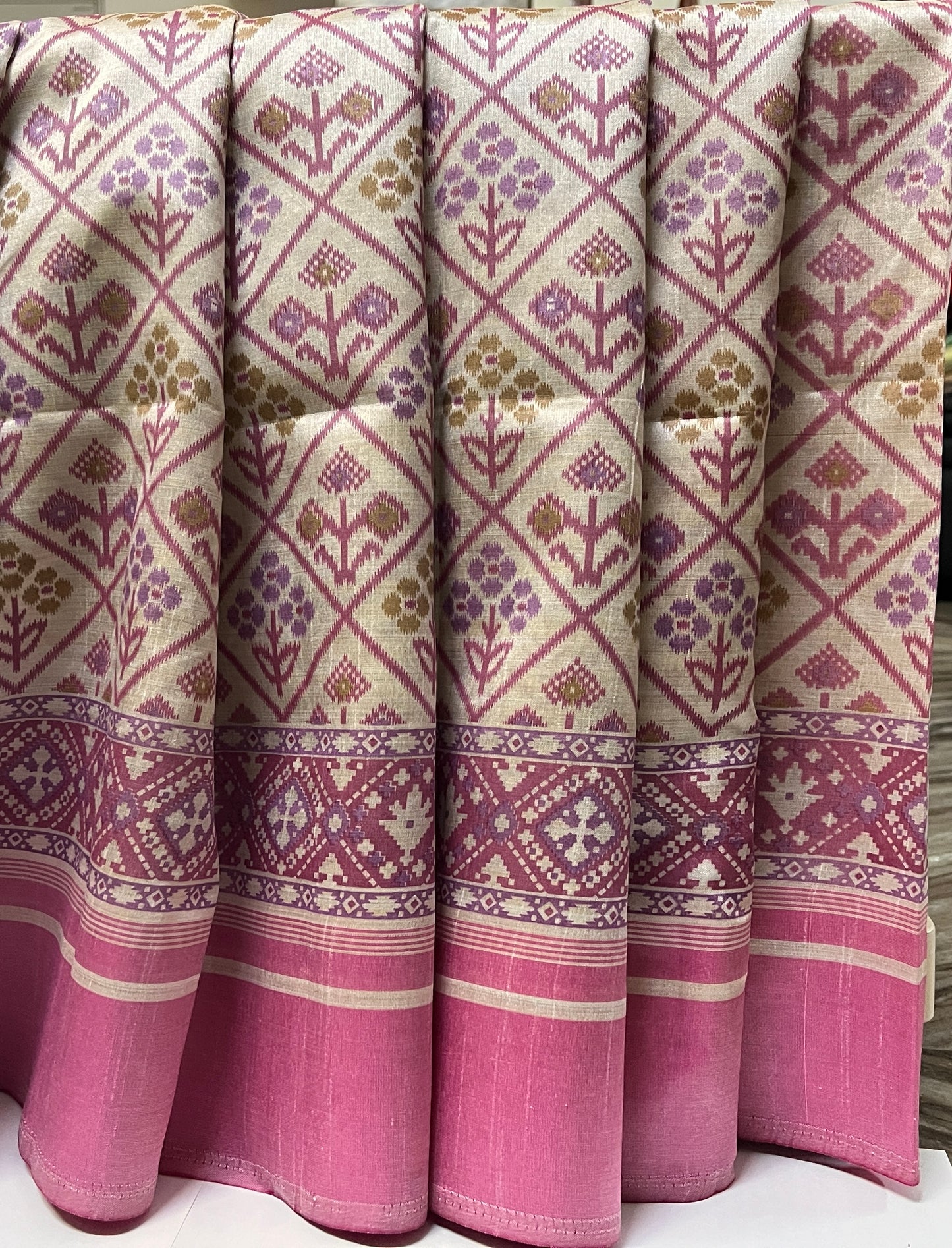 KS 170 - Soft Pink casual designed saree