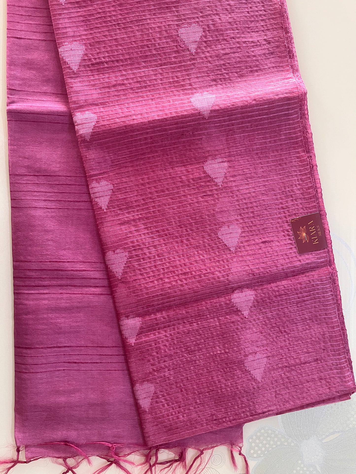 KS 144 - Beautiful Rose Pink saree